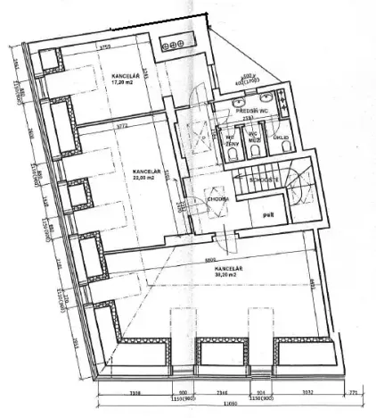 Pronájem kanceláře, Hradec Králové, Malé náměstí, 89 m2