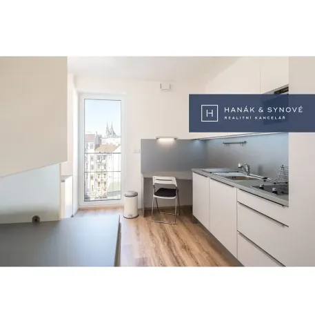 Pronájem bytu 1+kk, Brno, Křenová, 20 m2