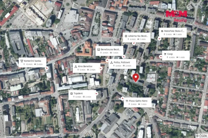 Prodej bytu 2+1, Benešov, Bezručova, 54 m2