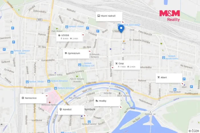 Pronájem bytu 3+1, Nymburk, Masarykova, 71 m2