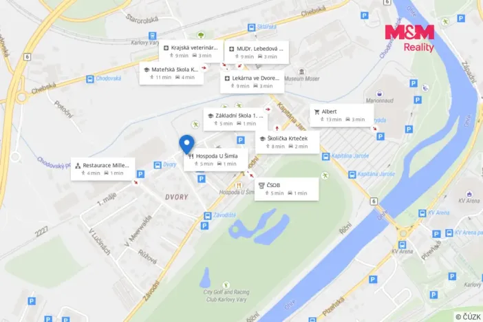 Prodej činžovního domu, Karlovy Vary - Dvory, 1. máje, 384 m2