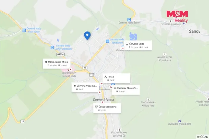Prodej rodinného domu, Červená Voda, 76 m2