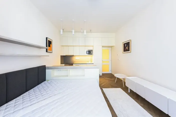 Pronájem bytu 1+kk, Praha - Vinohrady, Sázavská, 29 m2