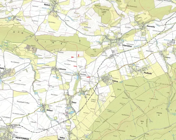 Prodej pole, Lážovice, 11020 m2