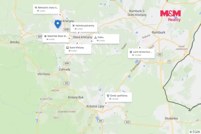 Prodej pozemku pro bydlení, Staré Křečany, 1596 m2