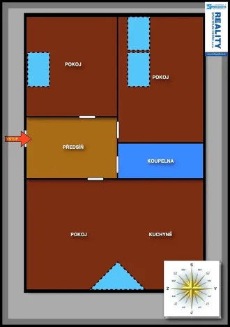 Prodej bytu 2+kk, Český Krumlov, Chvalšinská, 61 m2