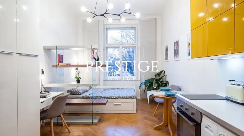 Pronájem bytu 1+kk, Praha - Nusle, náměstí Bratří Synků, 24 m2