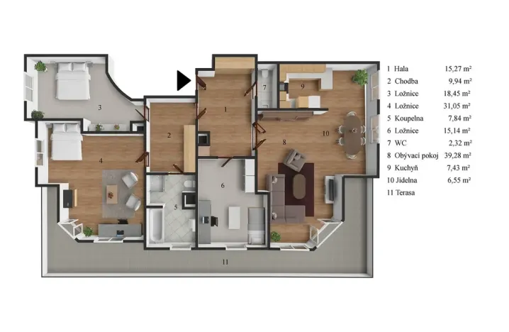 Prodej bytu 4+kk, Praha - Jinonice, U kříže, 154 m2