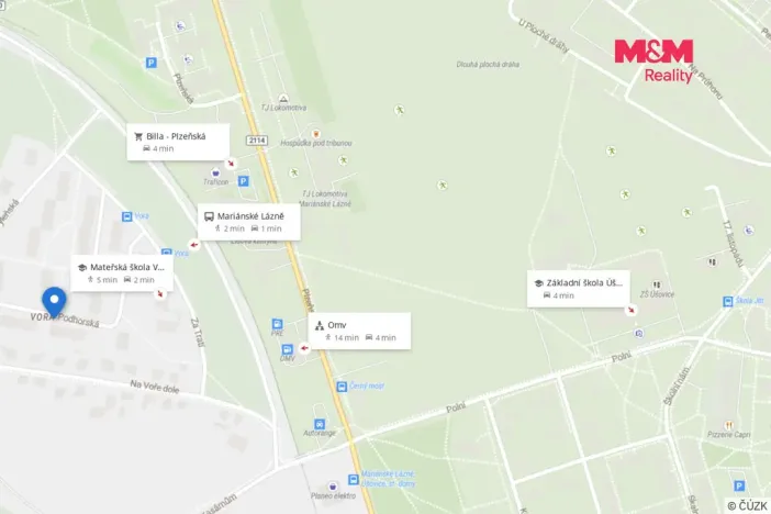 Pronájem bytu 3+1, Mariánské Lázně - Úšovice, Podhorská, 63 m2