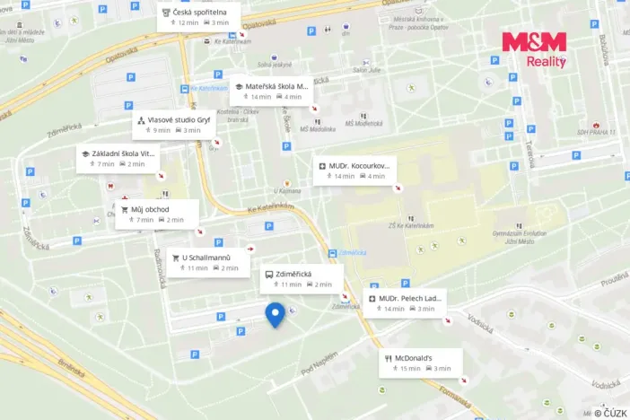 Prodej bytu 4+1, Praha - Chodov, Radimovická, 75 m2