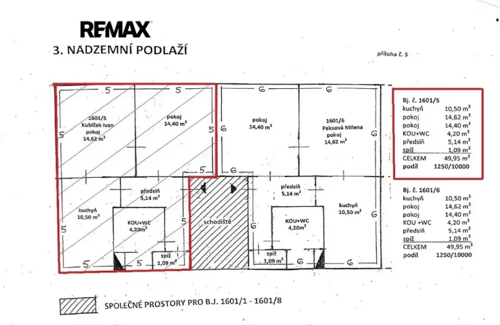 Prodej bytu 2+1, Šumperk, Komenského, 50 m2