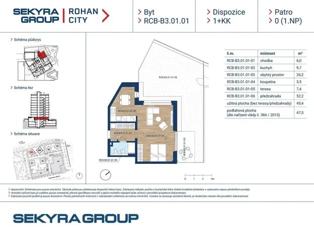 Prodej bytu 1+kk, Praha - Karlín, Sokolova, 45 m2