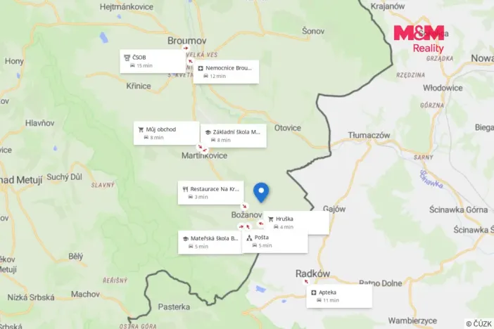 Prodej pozemku pro bydlení, Božanov, 2148 m2