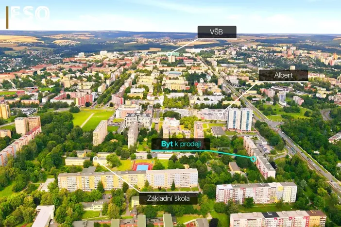 Prodej bytu 2+1, Ostrava, Mongolská, 54 m2