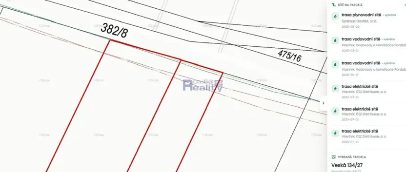 Prodej pozemku pro bydlení, Sezemice, 1751 m2