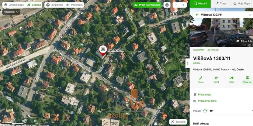 Pronájem bytu 1+1, Praha - Krč, Višňová, 37 m2