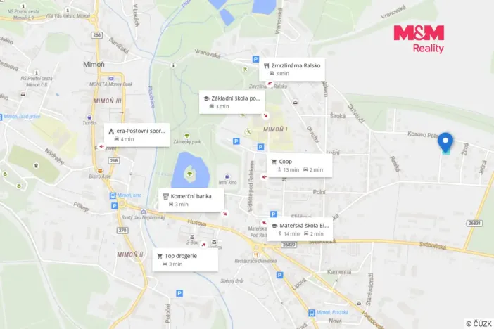 Prodej pozemku pro bydlení, Mimoň, Ralská, 857 m2