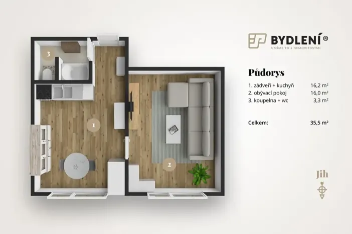 Prodej bytu 1+1, Louny, Březinova, 36 m2