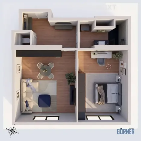Prodej bytu 2+kk, Praha - Nusle, Družstevní, 52 m2