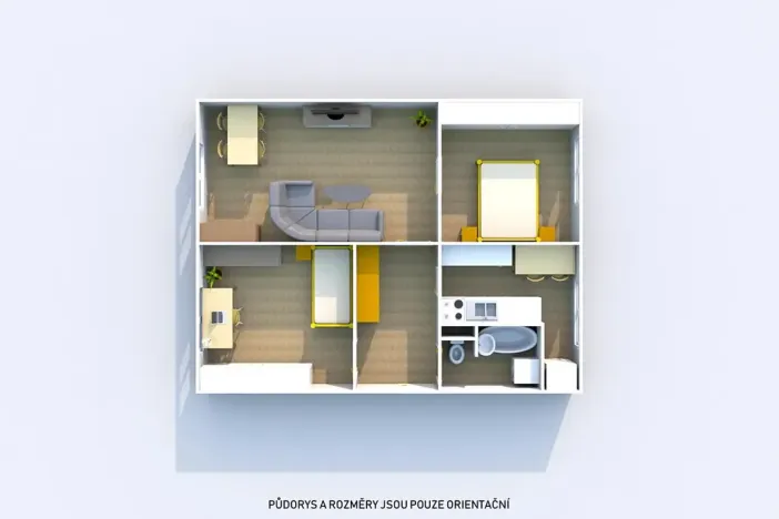 Prodej bytu 3+1, Tachov, Bělojarská, 63 m2