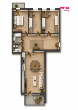 Prodej bytu 4+kk, Praha - Letňany, Škrábkových, 97 m2