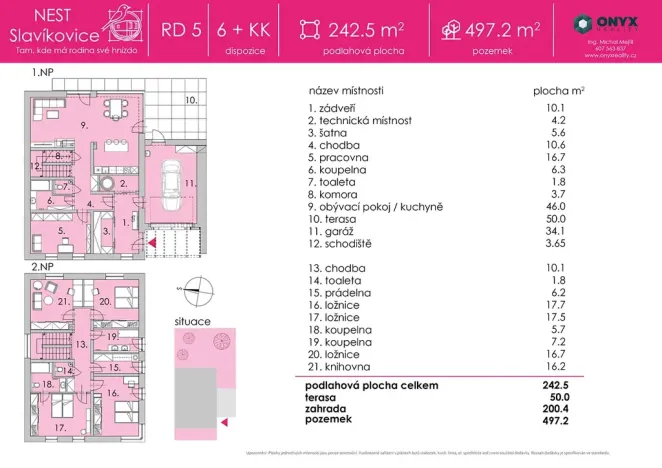 Prodej rodinného domu, Rousínov, Rolnická, 242 m2