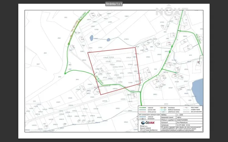 Prodej pozemku pro bydlení, Větřní, 1622 m2