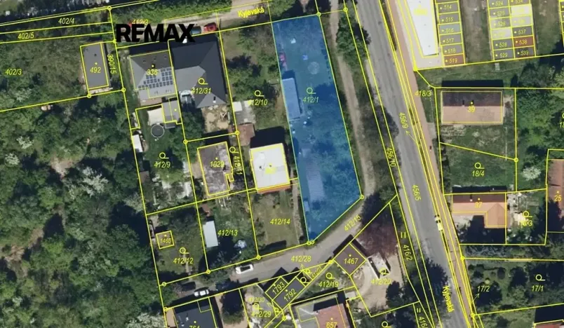 Prodej pozemku pro bydlení, Pardubice, Kyjevská, 922 m2