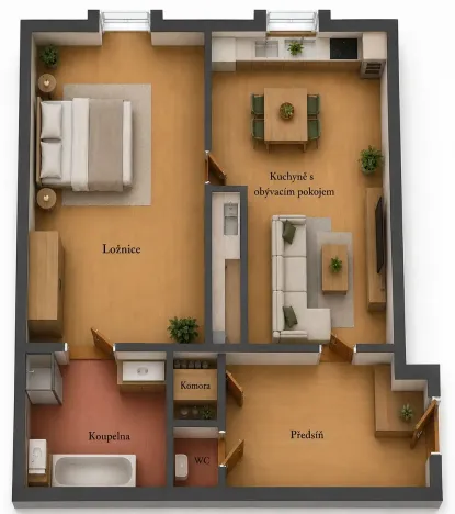 Prodej bytu 2+kk, Praha - Libeň, Vosmíkových, 48 m2