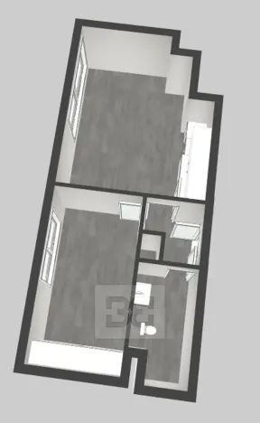 Pronájem bytu 2+kk, Praha - Kamýk, Hodkovická, 45 m2