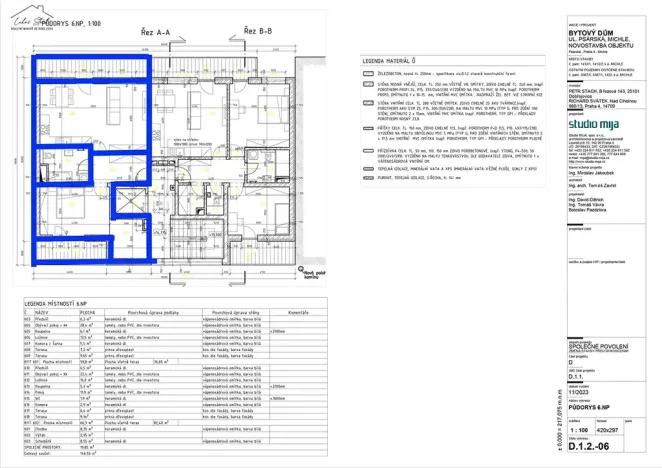 Prodej bytu 2+kk, Praha - Michle, Psárská, 63 m2