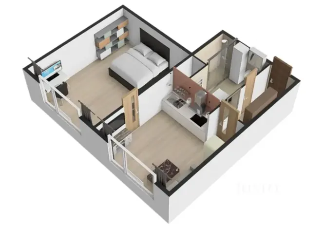 Pronájem bytu 2+kk, Ústí nad Labem, Šumavská, 37 m2