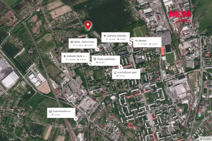 Prodej pozemku, Karviná - Staré Město, 618 m2