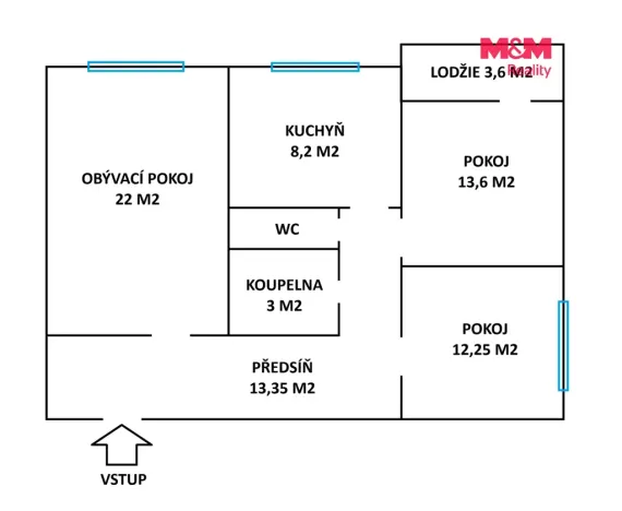 Prodej bytu 3+1, Frýdek-Místek - Frýdek, Novodvorská, 78 m2
