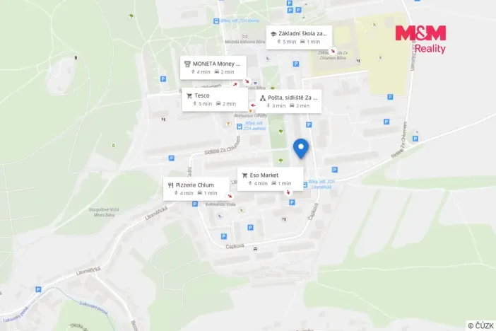 Prodej bytu 1+1, Bílina - Teplické Předměstí, Sídliště Za Chlumem, 35 m2