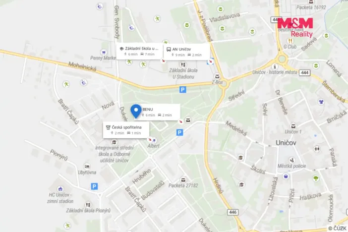 Pronájem bytu 2+kk, Uničov, Dukelská, 36 m2