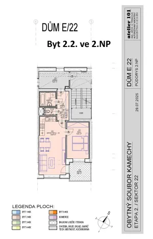 Prodej bytu 2+kk, Brno, Žabí, 50 m2