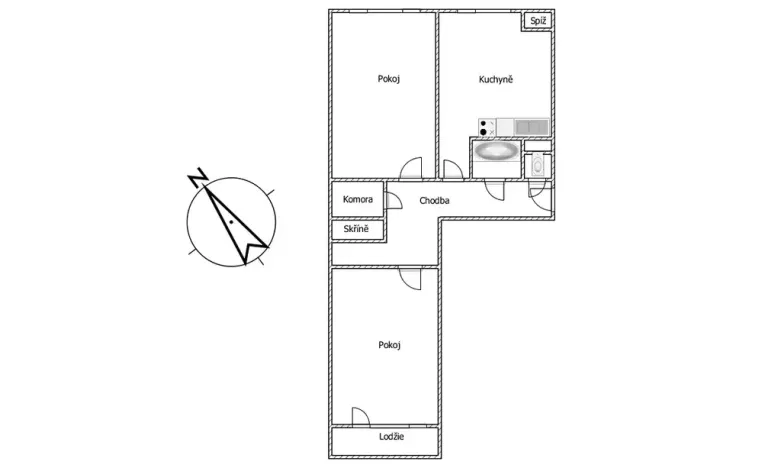Prodej bytu 2+1, Příbram, Čechovská, 77 m2