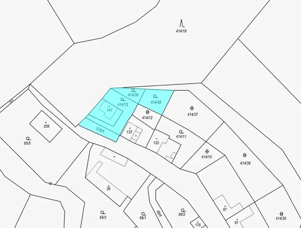 Dražba pozemku pro bydlení, Přistoupim, 730 m2