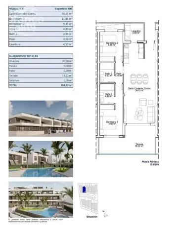 Prodej bytu 3+kk, Pilar de La Horadada, Alicante, Španělsko, 90 m2