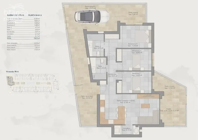 Prodej rodinného domu, Torre Pacheco, Murcia, Španělsko, 88 m2