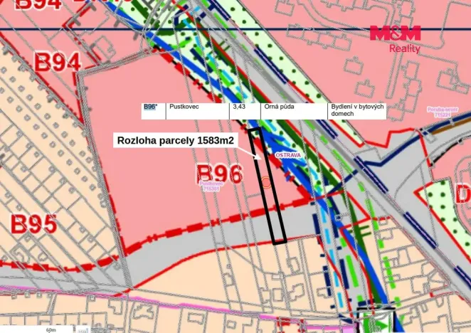 Prodej pozemku pro bydlení, Ostrava - Pustkovec, 1583 m2
