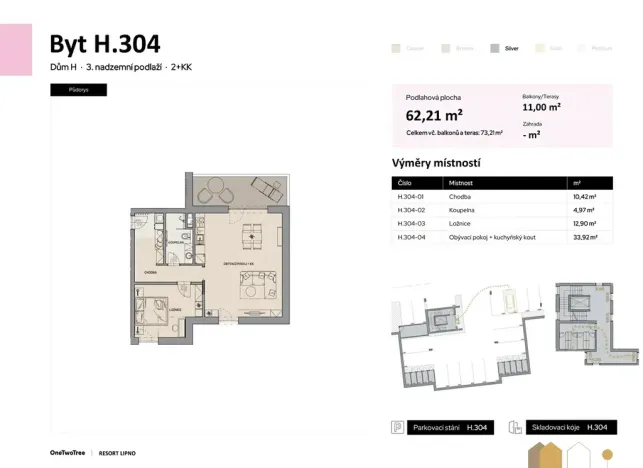 Prodej bytu 2+kk, Černá v Pošumaví, 62 m2