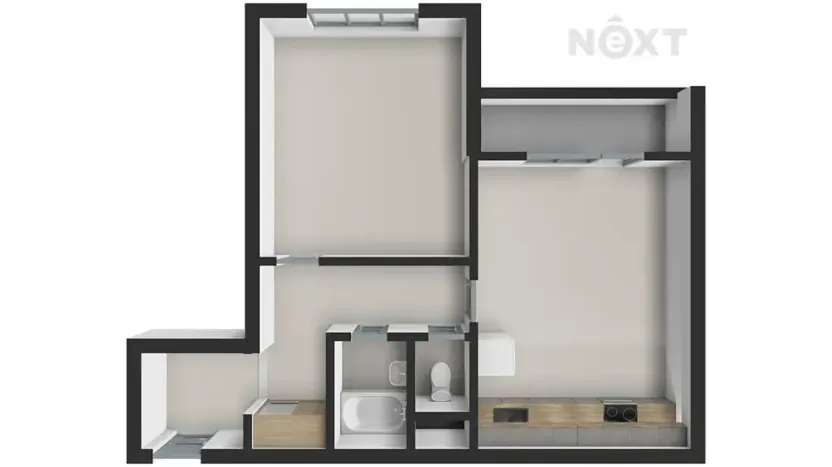 Prodej bytu 2+kk, České Budějovice, V. Volfa, 43 m2