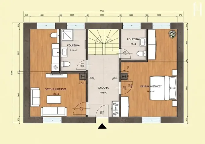 Prodej chalupy, Střelice, 89 m2
