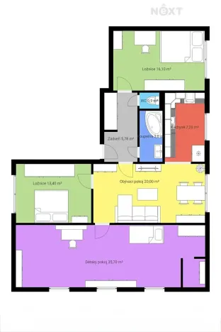 Prodej bytu 4+1, Strakonice, Sv. Čecha, 102 m2