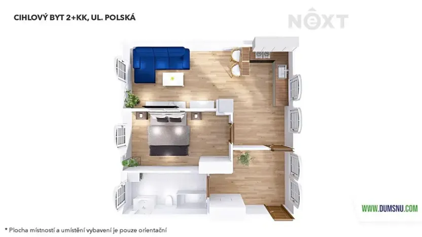 Prodej bytu 2+kk, Šumperk, Polská, 60 m2