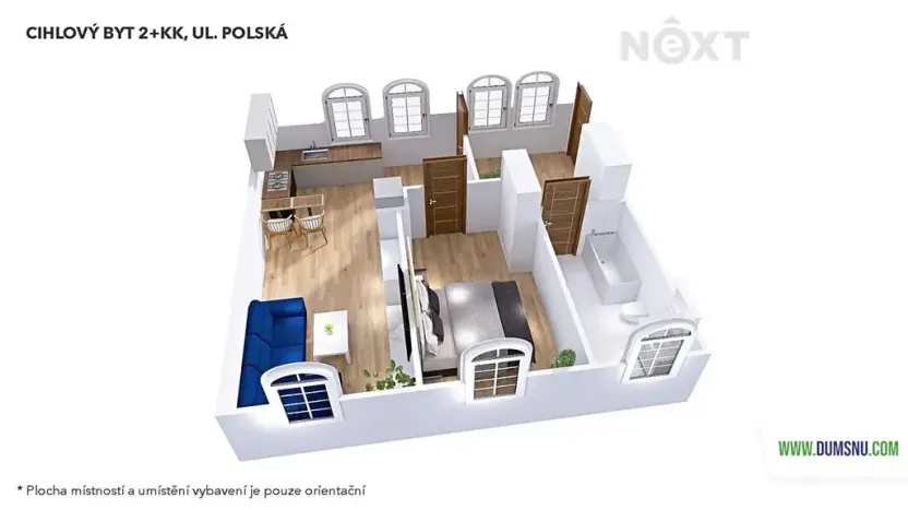 Prodej bytu 2+kk, Šumperk, Polská, 60 m2