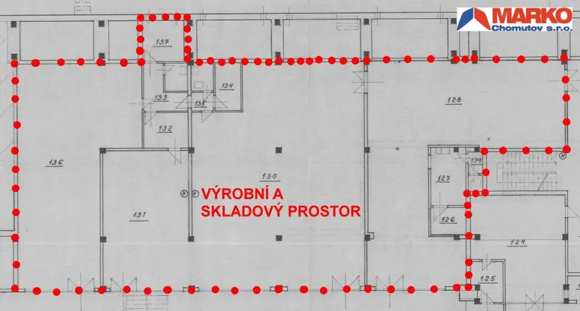 Pronájem obchodního prostoru, Chomutov, Školní pěšina, 511 m2