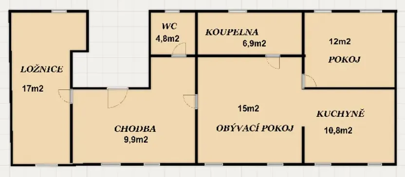 Pronájem bytu 3+kk, Jince, Eškova, 75 m2